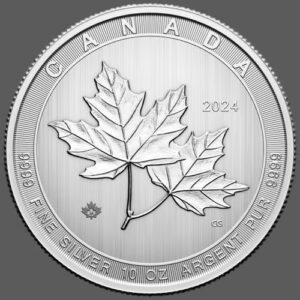 2024 10 oz Canadian Silver Maple Leaf  - "Magnificent Maple"