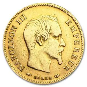 10 Francs Napoleon III France Gold Coin - 1853-1870