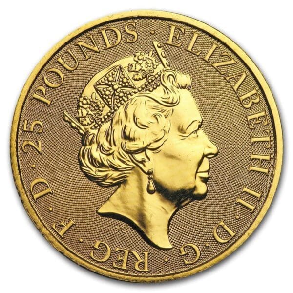 2019 1/4 oz Gold Queens Beasts Coin - The Falcon - Image 2