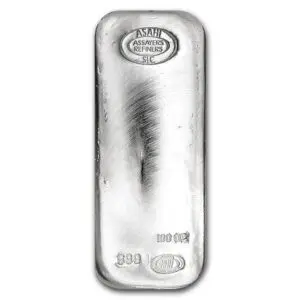 100 oz Asahi Mint Silver Bar