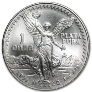 1991 - 1 oz Mexican Silver Libertad