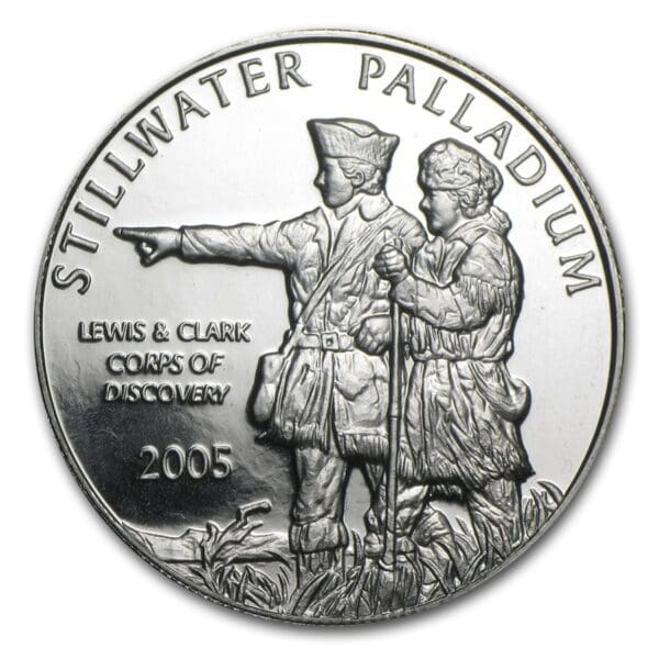 1 oz Johnson Matthey Palladium -  Lewis & Clark Round (in Assay) - Image 4