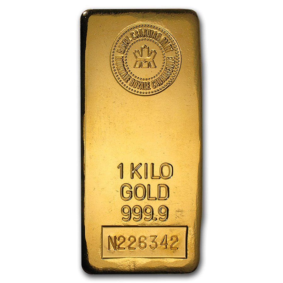 Buy 1 Kilo Bar .9999 Fine - Canadian Mint (RCM) - Guidance Corporation