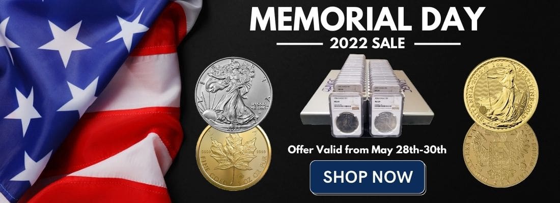 Memorial Day Coin Sale