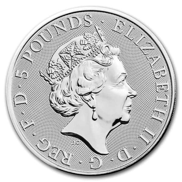2022 - 2 oz Royal Tudor Beasts - The Lion of England - Image 2