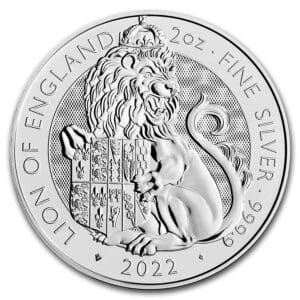 2022 - 2 oz Royal Tudor Beasts - The Lion of England