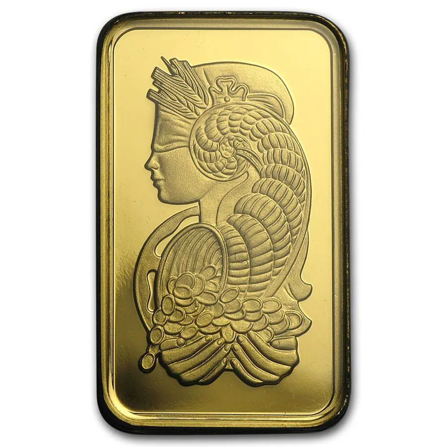 1 oz Gold Bar PAMP Suisse Lady Fortuna Veriscan (New In Assay)