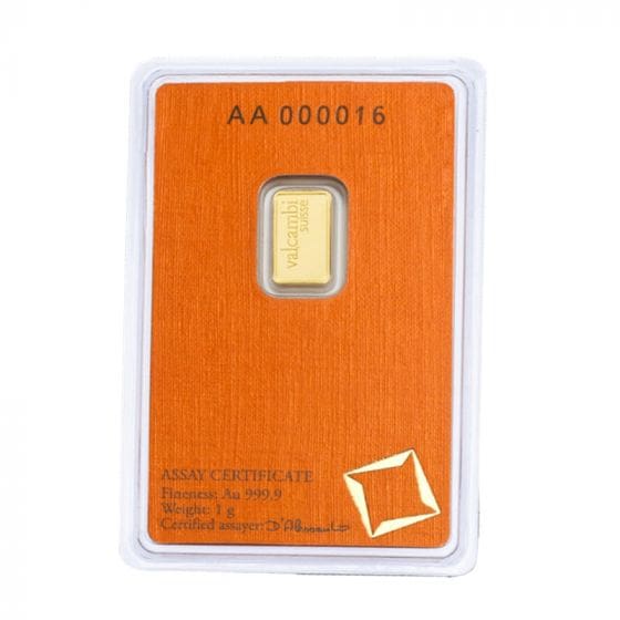 thumbnail image 2 of 5 Gram .9999 Fine Gold Bar In Assay Card - Brand May Vary 2 of 6