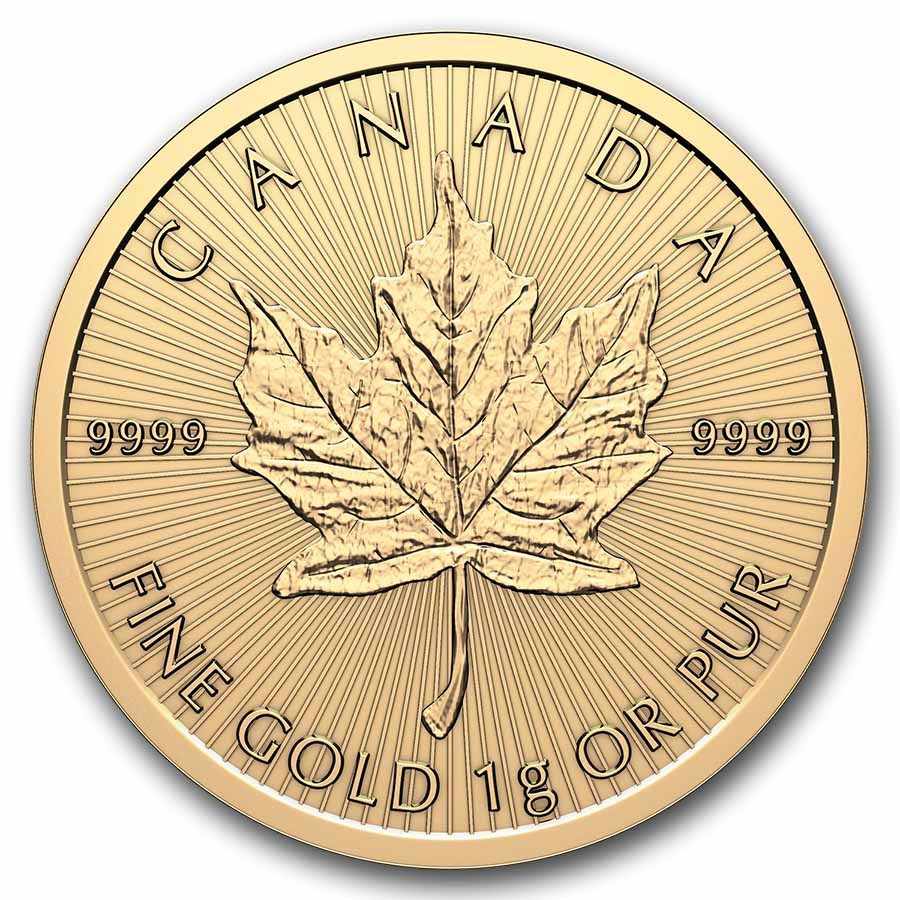 2026 MapleGram Sheet of 25 Maple Leaf 1 Gram Gold Coins - Image 3
