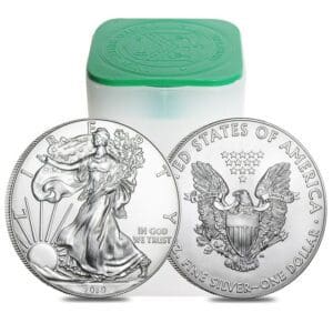 2019 - Silver American Eagle Roll of 20 Coins (BU)