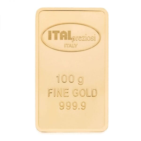 100 Gram Italpreziosi Mint Gold Bar - New (with Assay) - Image 3