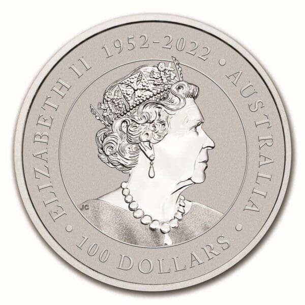 1 oz  Australian Platinum Kangaroo - Varied Year (BU) - Image 2