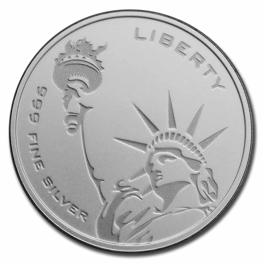 1 oz Statue of Liberty Silver Rounds for Sale - Money Metals