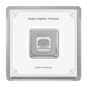 1 oz Geiger Edelmetalle Silver Bar (In Assay)