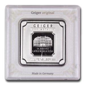 100 gram Geiger Edelmetalle Silver Bar (Sealed)