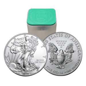 1993 - Silver American Eagle Roll of 20 Coins (BU)-