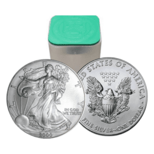 2000 - Silver American Eagle Roll of 20 Coins (BU)