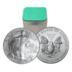 2003 - Silver American Eagle Roll of 20 Coins (BU)