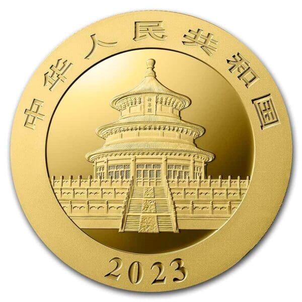 2023 30 Gram Chinese Gold Panda (BU) - Image 2