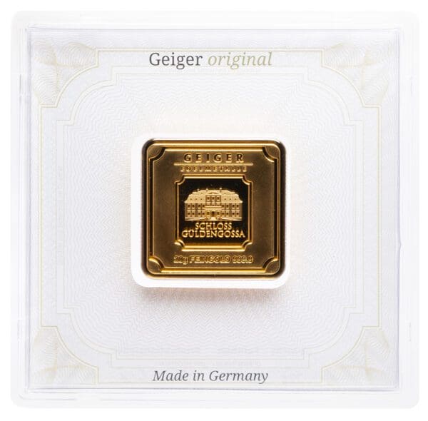 20 gram Geiger Edelmetalle Gold Bar (In Assay)