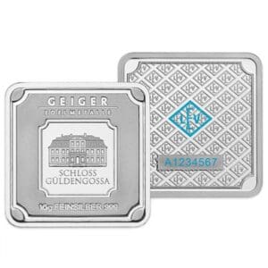 30 x 10 gram Geiger Edelmetalle Silver Bar Box