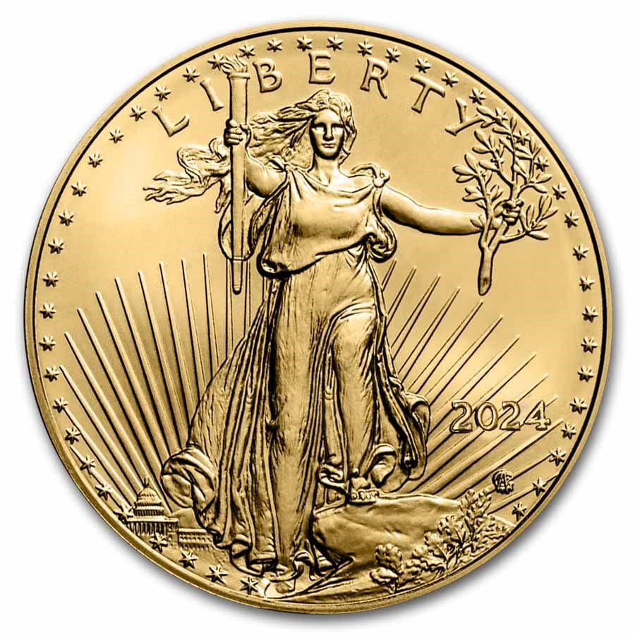 Buy 2024 1/4 oz Gold American Eagle Coin (BU) Guidance Corporation