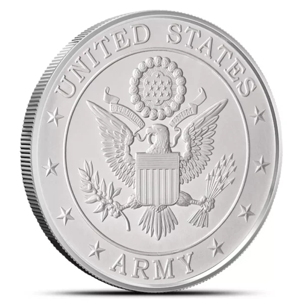 1 oz Silver US Army 'Because of the Brave' Round - .999 Fine Silver