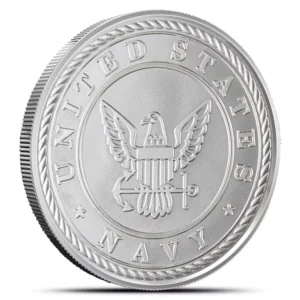 1 oz Silver US Navy 'Because of the Brave' Round - .999 Fine Silver