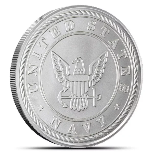 1 oz Silver US Navy 'Because of the Brave' Round - .999 Fine Silver