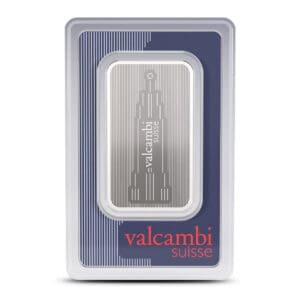1 oz Silver Valcambi Skyline Bar - .999 Fine Silver with Assay