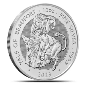 2023 Britain Tudor Beasts: Yale of Beaufort 10 oz Silver BU