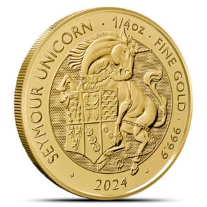 2024 1/4 oz Tudor Beasts Seymour Unicorn Gold Coin
