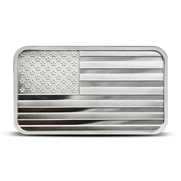 5 oz STM Silver Flag Bar - American Heritage Series