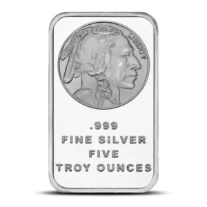 STM Silver 5 oz Buffalo Bar