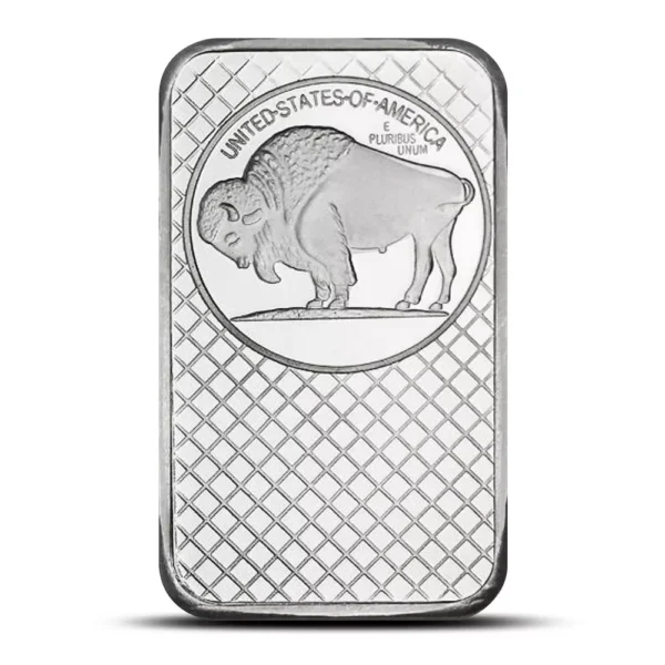 STM Silver 5 oz Buffalo Bar - Image 2