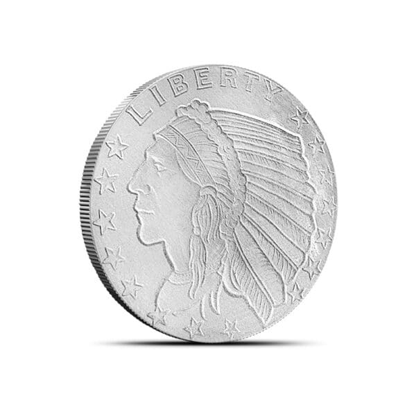 Silver 1/4 oz Incuse Indian Round