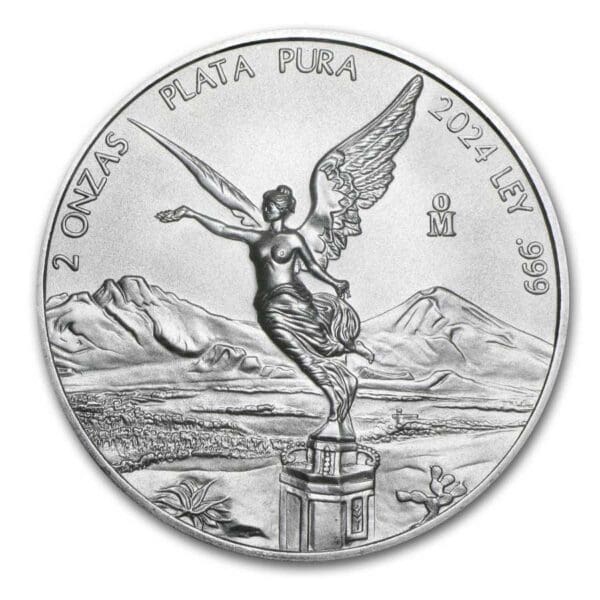 2024 - 2 oz Mexican Silver Libertad Coin (BU) - Image 2