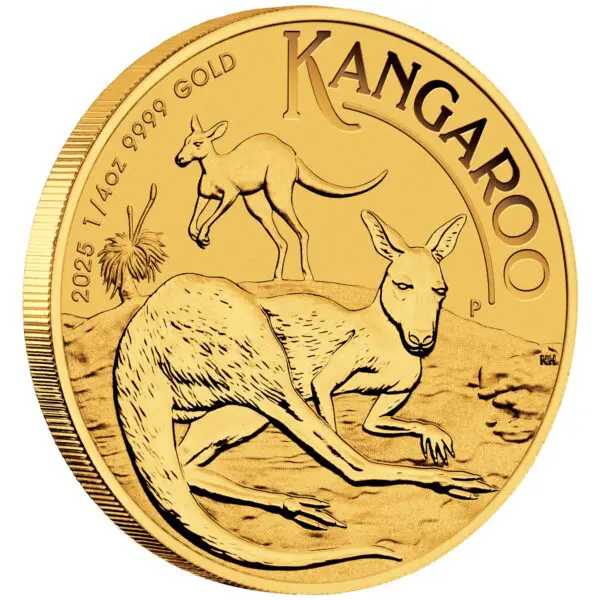 2025 - 1/4 oz Gold Australian Kangaroo Coin (BU)