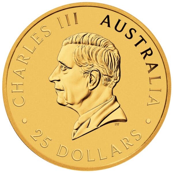 2025 - 1/4 oz Gold Australian Kangaroo Coin (BU) - Image 2