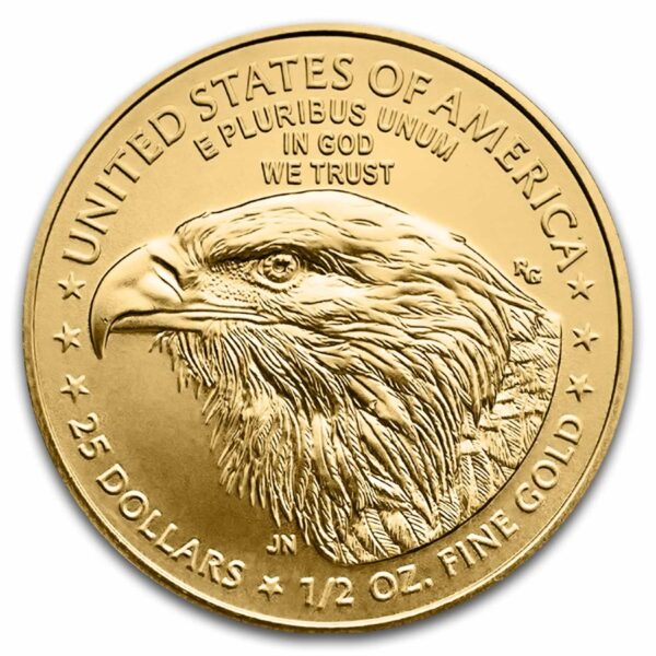 2025 - 1/2 oz Gold American Eagle Coin - (BU) - Image 2