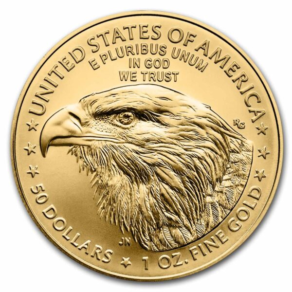 2025 - 1 oz Gold American Eagle - Sealed Tube of 20 Coins (BU) - Image 3