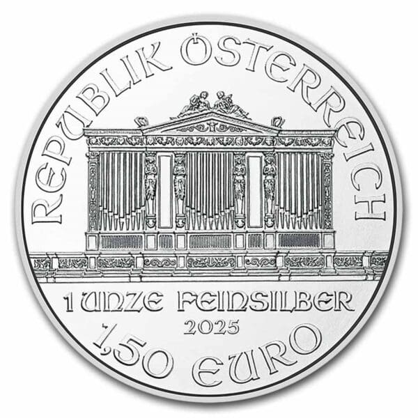 2025 - 1 oz Austrian Silver Philharmonic (BU) - Image 2