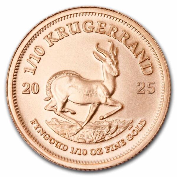 2025 - 1/10 oz South Africa Krugerrand Gold Coin (BU)