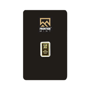 1/2 Gram Frontier Mint Gold Bar (Carded)