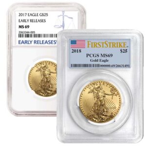 1/2 oz Graded Gold Eagle Varied Year MS69 (NGC/PCGS)