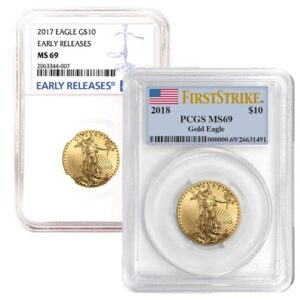 1/4 oz Graded Gold Eagle Varied Year MS69 (NGC/PCGS)