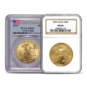 1 oz Graded Gold Eagle Varied Year MS69 (NGC/PCGS)