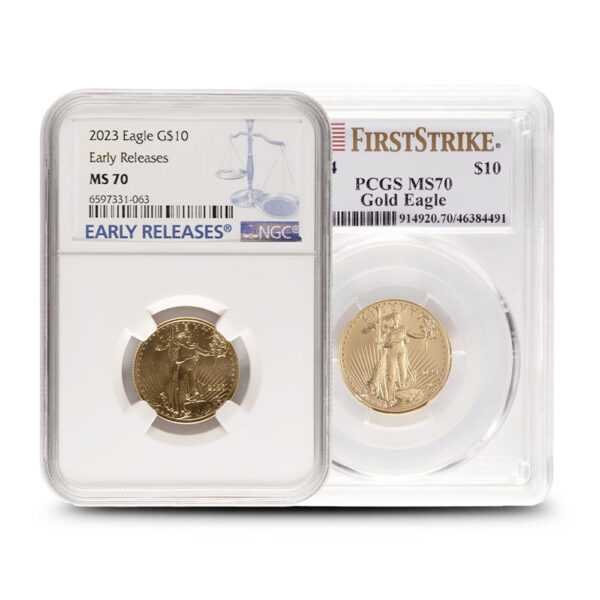 1/4 oz Graded Gold Eagle Varied Year MS70 (NGC/PCGS)