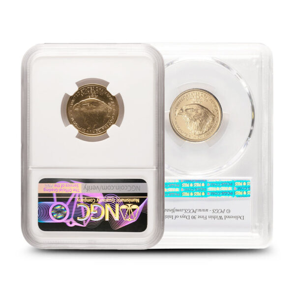 1/4 oz Graded Gold Eagle Varied Year MS70 (NGC/PCGS) - Image 2