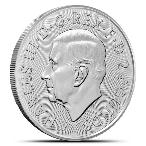 2025 British The Lion and The Eagle 1 oz Silver Coin BU - Image 2